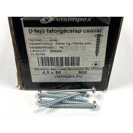 Faforgácslap csavar D-fejű horganyzott 4,5 x 50 mm