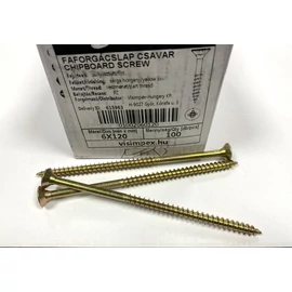 Faforgácslap csavar süllyesztett fejű, részmenetes 6 x 120 mm