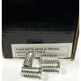 Famenetű anya - D- típus M8 x 24 mm