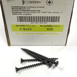 Famenetű gipszkartoncsavar 3,5 x 55 mm 