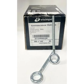 Szemescsavar - horganyzott 6 x 100 mm (metrikus)
