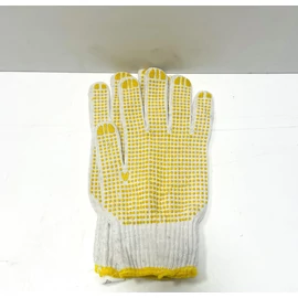 Kesztyű - cérna, csúszásmentes SÁRGA