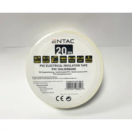 Szigetelőszalag - Entac 0,18 x 19 mm  (20 m) Fehér