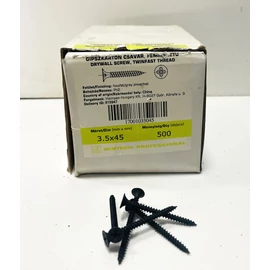 Fémmenetes gipszkartoncsavar 3,5 x 45 mm