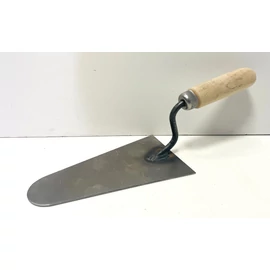 Kőműves kanál - lekerekített végű, acél