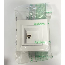 Schneider Asfora CAT5e UTP aljzat (fehér)