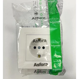 Schneider Asfora konnektor aljzat, fehér 