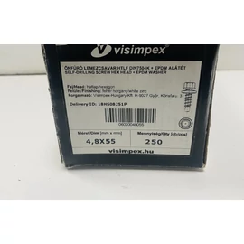 Sorolócsavar - horganyzott, önfúró + EPDM 4,8 x 55 mm