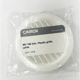 Szellőzőrács - kerek, műanyag, fehér (D=100 mm)