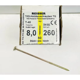 Szerkezetépítő csavar (tányérfejű) - Reisser 8 x 260 mm