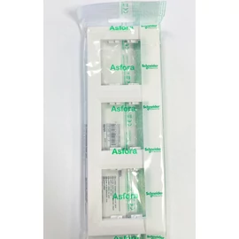 Schneider Asfora 3-as függőleges keret (fehér)