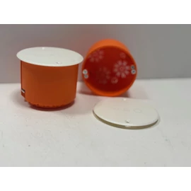 Kötődoboz süllyesztett, műanyag D=80 mm (gipszkartonfalba) fedéllel