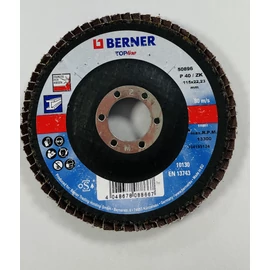 Lamellás csiszolókorong - Berner, 115 mm, P40