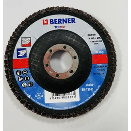 Lamellás csiszolókorong - Berner, 115 mm, P80