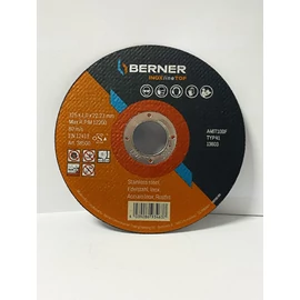 Vágókorong Berner- inox, 125 x 1 x 22 mm