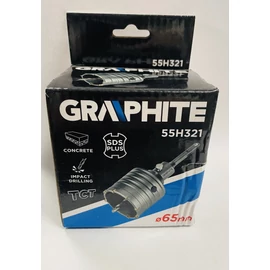 Koronafúró (SDS Plus szárral) D=65 mm - Graphite