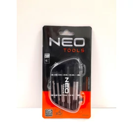 Törtcsavar kihajtó készlet - Neo Tools (5 részes)