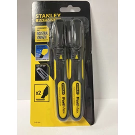 Jelölőfilc - Stanley Fatmax, vastag, fekete (2 db/csomag)