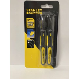 Jelölőfilc - Stanley Fatmax, vékony, fekete (2 db/csomag)