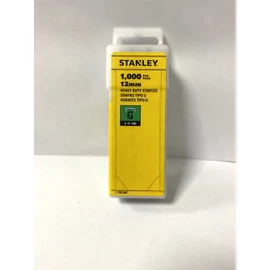 Tűzőkapocs - Stanley 12 mm (G-típus) 1000 db/csomag