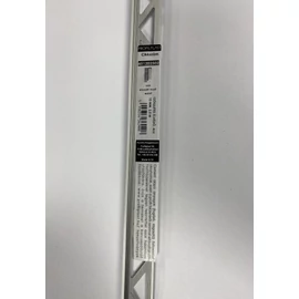 Élvédő - Profilplast szögletes alu matt eloxált ezüst 10 mm x 2,5 m