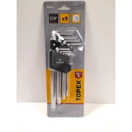 Imbuszkulcs készlet - Topex 1,5-10 mm (9 részes, hosszú)