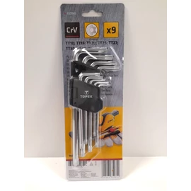 Imbuszkulcs készlet - Topex Torx 10-50 (9 részes, hosszú) 