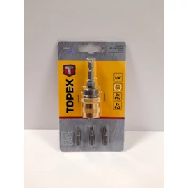 Behajtószár bitfejhez Topex (5 részes), rugós