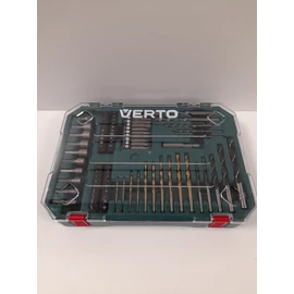 Bitfej készlet és fúrószárak- Verto, tartóban (81 részes)