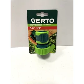 Csatlakozó - Verto 5/8"-3/4", kétkompenensű, vízmegállítós