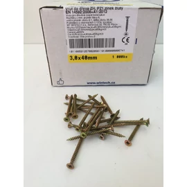 Faforgácslap csavar süllyesztett fejű, tövigmenetes 3 x 40 mm