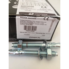 Alapcsavar horganyzott M10 x  90 mm