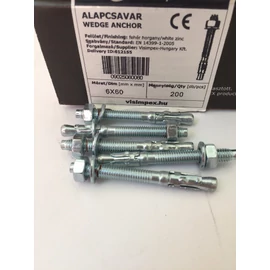 Alapcsavar horganyzott  M6 x 60 mm