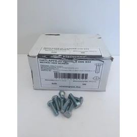 Metrikus csavar hatlapfejű horganyzott, 8.8. M6 x 20 mm