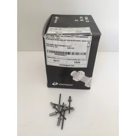 Popszegecs - alu-acél, zárt félgömbfej 4 x 11 mm