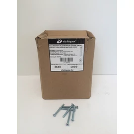 Metrikus csavar süllyesztett fejű horganyzott, M4 x 40 mm