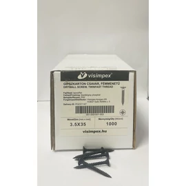 Fémmenetes gipszkartoncsavar 3,5 x 35 mm 