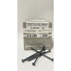 Fémmenetes gipszkartoncsavar 4,2 x 80 mm 