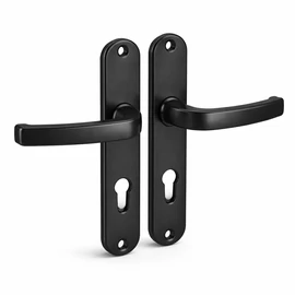 Kilincs garnitúra - tűzgátlós műanyag (fekete) 9/70 CLY