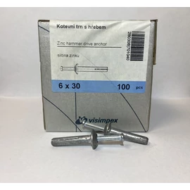 Beütőék acél 6x30 mm (100 db/doboz)