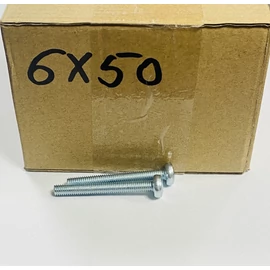 Metrikus csavar D-fejű horganyzott, M6 x 50 mm