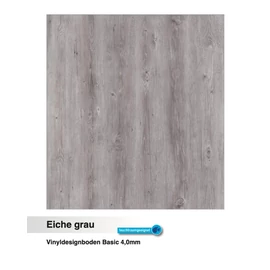 VEREG Basic Eiche Grau tölgy klikkes vinyl padló 4 mm/0,3 mm (2,68 m2/cs.)