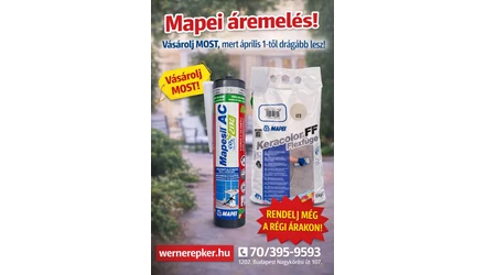 Mapei áremelés 2026: mit érdemes most megvenni?