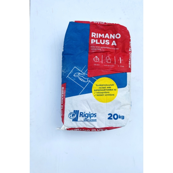 Rigips Rimano PLUS A glettelőgipsz 0-10 mm 20 kg