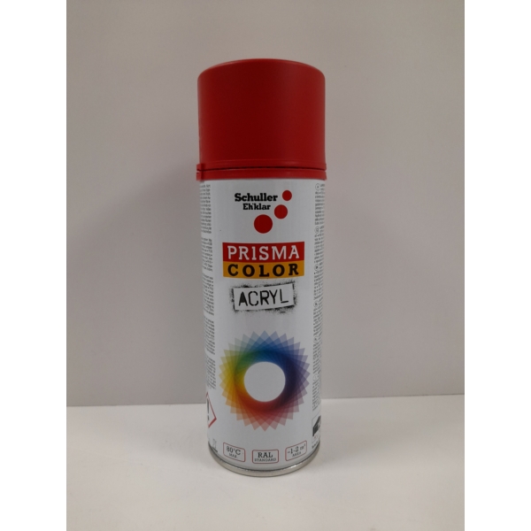 Schuller Prisma Color akril spray RAL 3000M (matt tűzpiros), 400 ml