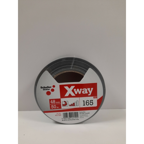 Ragasztószalag (szövetbetétes) - Schuller X-Way Silver 48 mm x 50 m 