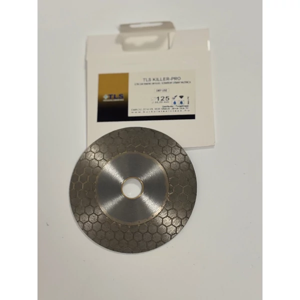 Kép 2/2 - TLS KILLER-PRO kétoldalas gyémánt vágó- és csiszolótácsa (125 x 1,6 x 22,23 mm)