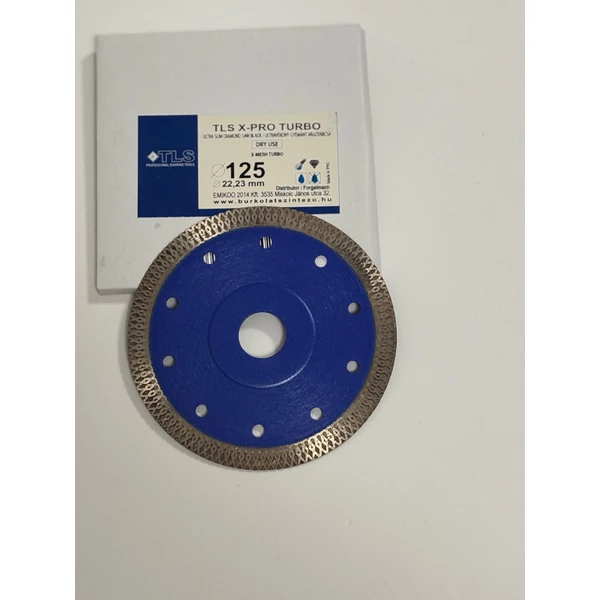 Kép 2/2 - TLS X-PRO ultravékony gyémánt vágókorong (125 x 22,23 x 1,4 mm)