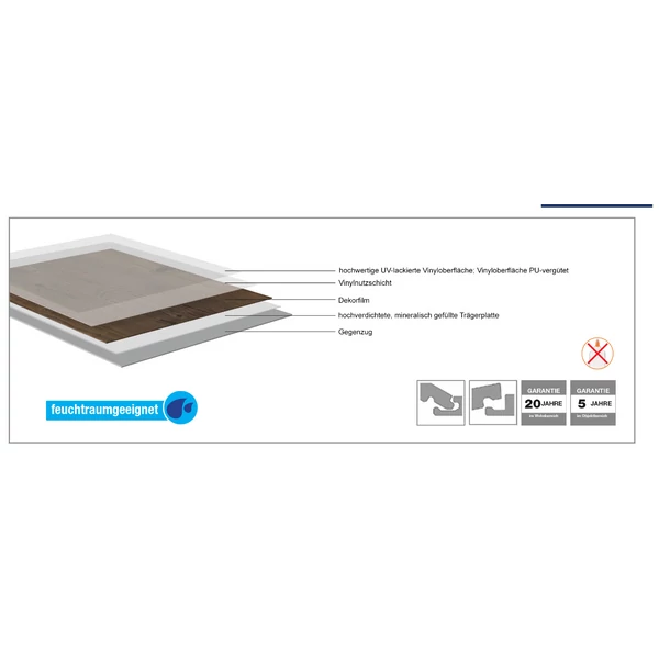 Kép 2/2 - VEREG Compact Pro Stone XL Himalaya kőhatású klikkes vinyl padló 4,2 mm/0,4 mm (2,3 m2/cs.)